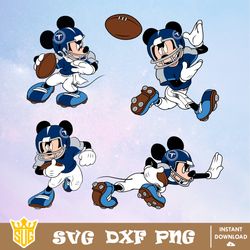 Tennessee Titans Mickey Mouse Disney SVG, NFL SVG, Disney SVG, Vector, Cricut, Cut Files, Clipart, Digital Download File