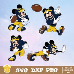 Michigan Wolverines Mickey Mouse Disney SVG, NCAA SVG, Disney SVG, Vector, Cricut, Cut Files, Clipart, Digital Download