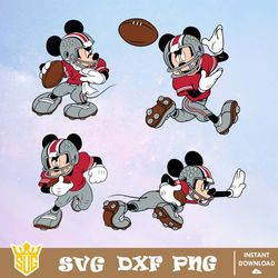 Ohio State Buckeyes Mickey Mouse Disney SVG, NCAA SVG, Disney SVG, Vector, Cricut, Cut Files, Clipart, Digital Download
