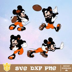 Oklahoma State Cowboys Mickey Mouse Disney SVG, NCAA SVG, Disney SVG, Vector, Cricut, Cut Files, Clipart, Digital Files