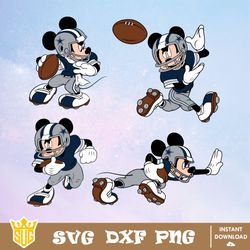 Dallas Cowboys Mickey Mouse Disney SVG, NFL SVG, Disney SVG, Vector, Cricut, Cut Files, Clipart, Digital Download Files