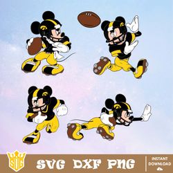 Iowa Hawkeyes Mickey Mouse Disney SVG, NCAA SVG, Disney SVG, Vector, Cricut, Cut Files, Clipart, Digital Download Files