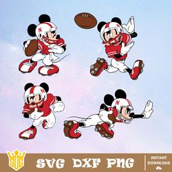 Nebraska Huskers Mickey Mouse Disney SVG, NCAA SVG, Disney SVG, Vector, Cricut, Cut Files, Clipart, Digital Download
