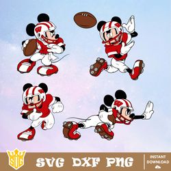 Wisconsin Badgers Mickey Mouse Disney SVG, NCAA SVG, Disney SVG, Vector, Cricut, Cut Files, Clipart, Digital Download