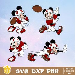 Stanford Cardinal Mickey Mouse Disney SVG, NCAA SVG, Disney SVG, Vector, Cricut, Cut Files, Clipart, Digital Download