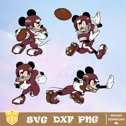 Mississippi State Bulldogs Mickey Mouse Disney SVG, NCAA SVG, Disney SVG, Cricut, Cut Files, Clipart, Digital Download