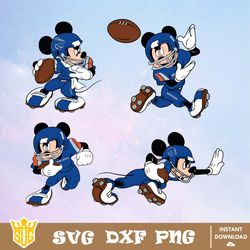 Boise State Broncos Mickey Mouse Disney SVG, NCAA SVG, Disney SVG, Vector, Cricut, Cut Files, Clipart, Digital Download