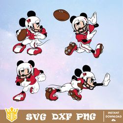 Ball State Cardinals Mickey Mouse Disney SVG, NCAA SVG, Disney SVG, Vector, Cricut, Cut Files, Clipart, Digital Download