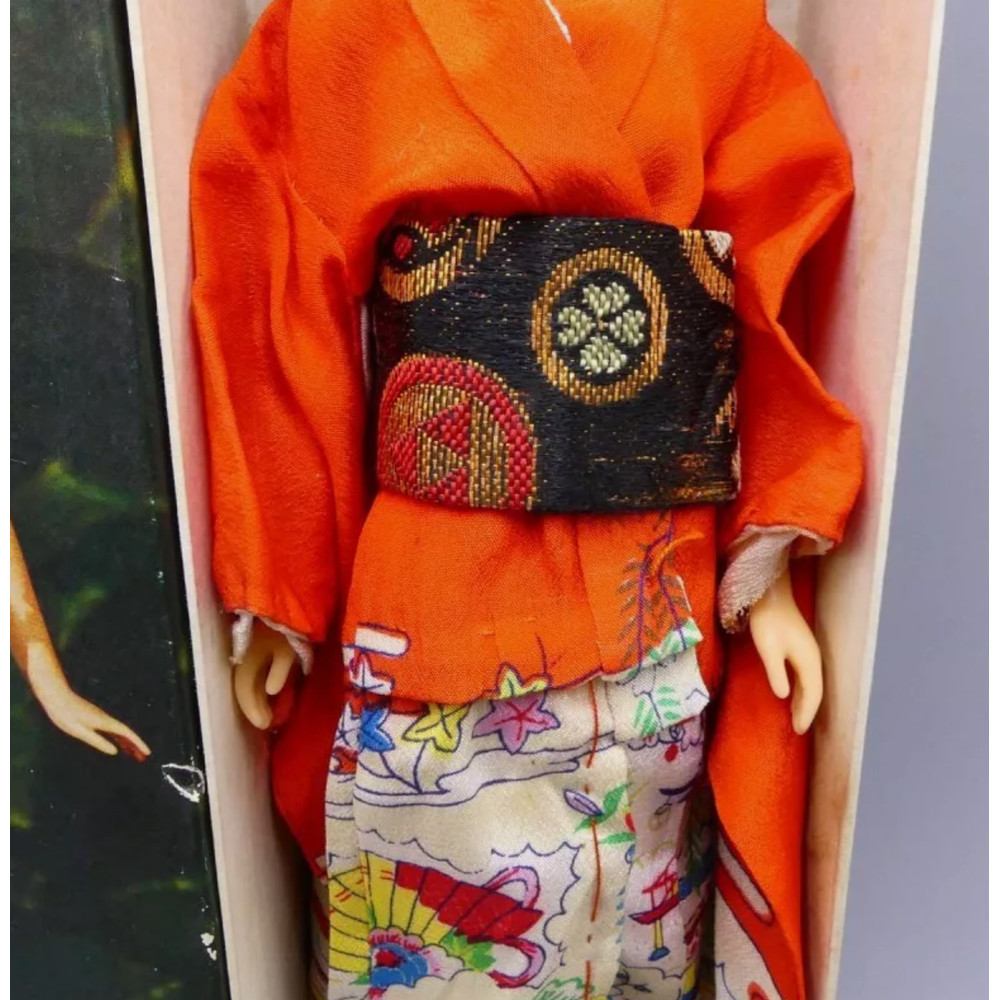 Vintage Francie Doll In Japanese Exclusive Furisode Kimono Boxed Edition 4