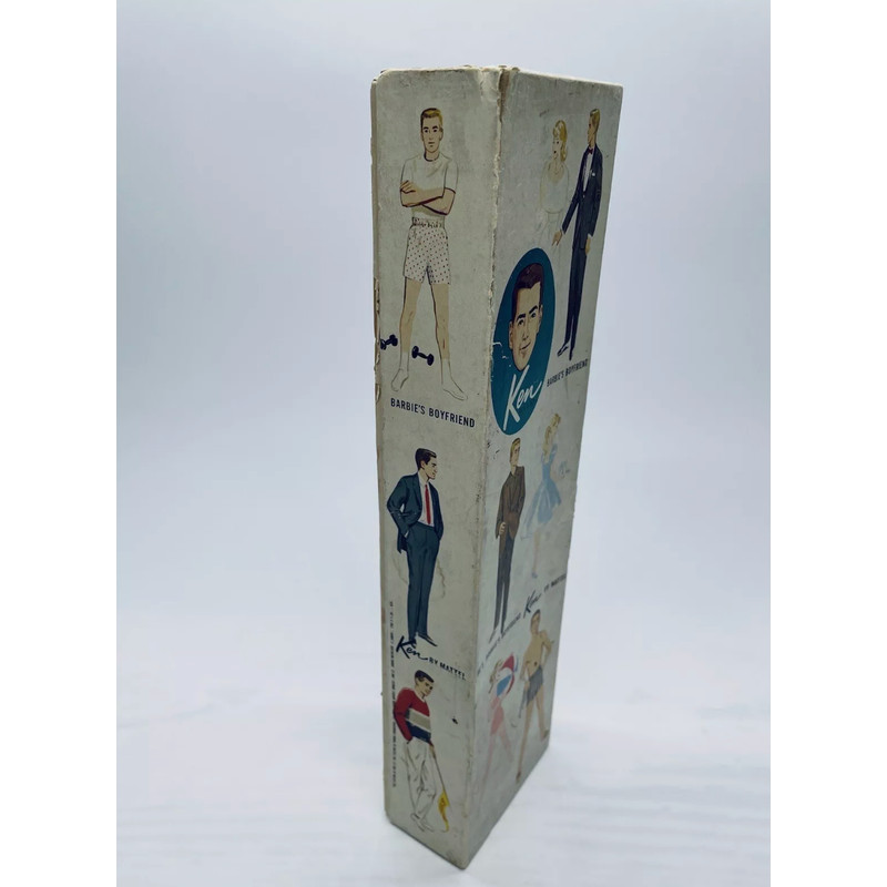 Vintage Flocked Ken Doll With Brunette Hair 5