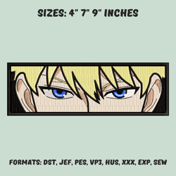 loid forger embroidery design file, spy x family anime embroidery design, anime pes design, machine embroidery design