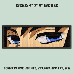 tomioka giyu embroidery design file, demon slayer anime embroidery design, anime pes design, machine embroidery design