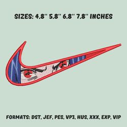 itachi uchiha embroidery design file, naruto anime embroidery design, anime pes design, machine embroidery