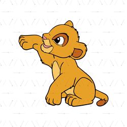 Baby Simba Disney The Lion King Cartoon SVG