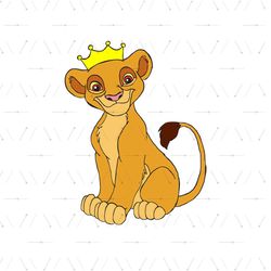 Kiara Crown The Princess Lion Disney Cartoon Character SVG