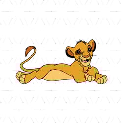 baby simba character the lion king disney movies svg