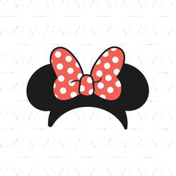 minnie mouse headband bowtie ears clipart svg