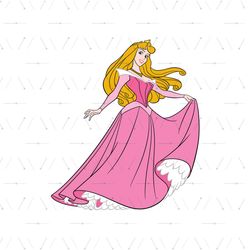 Pretty Sleeping Beauty Princess Aurora SVG Clipart
