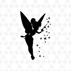 disney world cartoon pixie dust tinkerbell silhouette svg