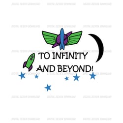 to infinity and beyond toy story buzz lightyear space ranger svg