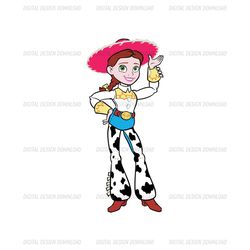Disney Pixal Cartoon Toy Story Cowgirl Jessie SVG