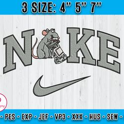 nike ratatouille embroidery design, embroidery designs mouse