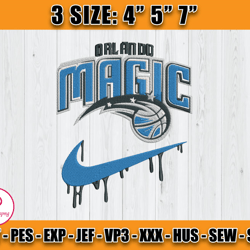orlando magic embroidery design, basketball nike embroidery machine design