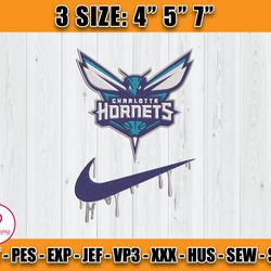 charlotte hornets embroidery design, basketball nike embroidery machine design