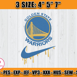 golden state warriors embroidery design, basketball nike embroidery machine design