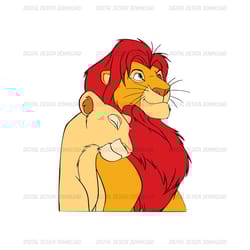 simba and nala svg the lion king couple cartoon