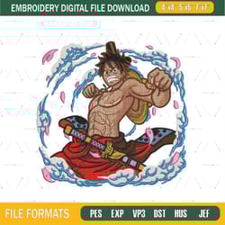 monkey d luffy embroidery design png