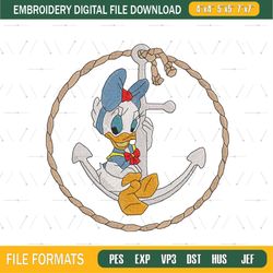 baby sailor daisy duck embroidery