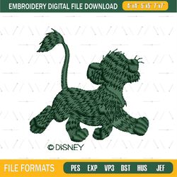 disney lion king baby simba embroidery
