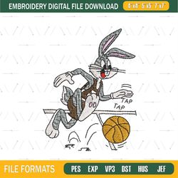 bugs bunny basketball embroidery