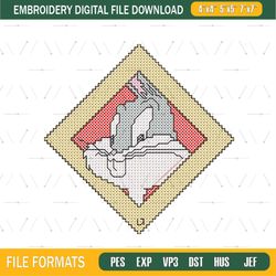 bugs bunny face embroidery