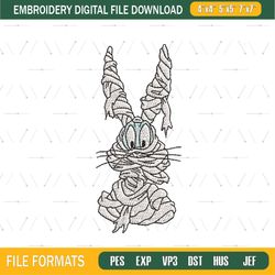 the mummies bugs bunny embroidery