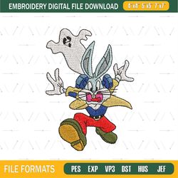 halloween ghost bugs bunny embroidery
