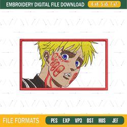 Armin Arlert Attack On Titan Embroidery File png
