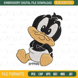 Infant Baby Daffy Duck Embroidery