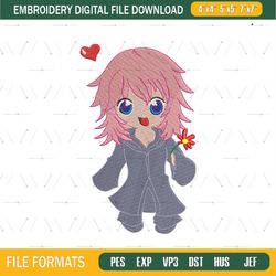 Chibi Marluxia embroidery design png