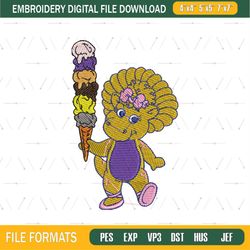 Baby Pop Ice Creams Embroidery Png