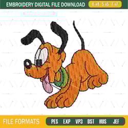 disney baby pluto embroidery