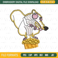 Ice Age 2 Squirrel Scrat Embroidery png