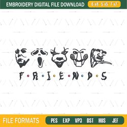 Halloween Friends Embroidery Design File