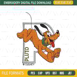 pluto embroidery logo png