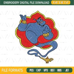 Magic Oil Lamp Genie Embroidery Png