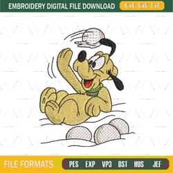 softball baby pluto embroidery