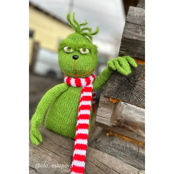 Christmas gift ideas, Christmas elf, Grinch doll amigurumi.png