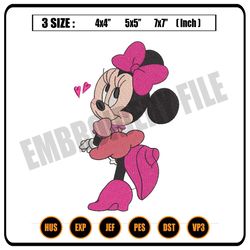 love minnie mouse embroidery,png