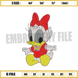little baby daisy duck embroidery png